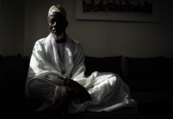 Mouhamed Niass, who runs a Koranic school in a Dakar suburb, poses for a photo, Dec. 13, 2019, in Dakar, Senegal. (Annika Hammerschlag/VOA)