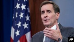 جان کربی سخنگوی پنتاگون، عکس از آرشیو