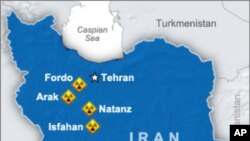 Localisation des sites nucléaires de l'Iran