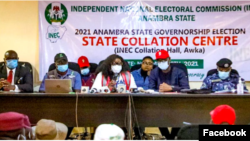 Zauren da ake tattara sakamakon zaben jihar Anambra (Hoto: Channels TV)