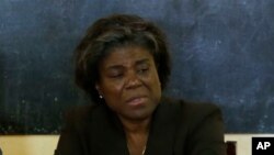 ፋይል ፎቶ - የዉጭ ጉዳይ ሚኒስትር የአፍሪቃ ጉዳዮች ረዳት ሚኒስትር ሊንዳ ቶማስ ግሪንፊልድ (Linda Thomas-Greenfield) 