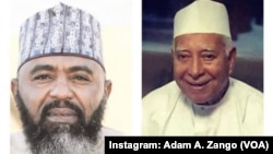 Ibrahim Maishunku, (hagu) Da Mahaifinsa, (Dama) - Hoto: Instagram Adam A. Zango