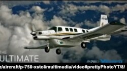 뉴질랜드 항공업체 '퍼시픽 에어로스페이스'가 만든 P-750 XSTOL 비행기. 지난 2016년 북한 에어쇼에서 해당 비행기가 비행하는 모습이 공개됐다.