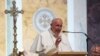Pope Francis speaks to bishops during the midday prayer service at the Cathedral of St. Matthew in Washington, Sept. 23, 2015. 
