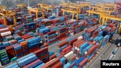 Busan New Port in Busan, about 420 km (261 miles) southeast of Seoul.