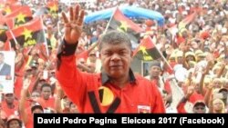 Le général à la retraite Joao Lourenço candidat à la présidentielle en Angola, juillet 2017. 