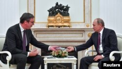 Predsednik Srbije Aleksandar Vučić na sastanku sa predsednikom Rusije Vladimirom Putinom ove godine u Moskvi, Foto: Reuters