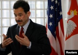 FILE - Stephen Mull, the State Department’s lead coordinator for Iran nuclear implementation, says recent actions by Iran to which U.S. lawmakers have objected fall outside the scope of the nuclear accord finalized earlier this year.