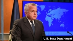 Acting Secretary Sullivan delivers remarks on the release of the 2017 Country Reports on Human Rights Practices, at the Department of State at the U.S. Department of State in Washington, DC on April 20, 2018.