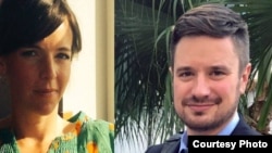 Ba experts ya l'ONU Zaida Catalan et Michael Sharp, babomamaki na basimba minduki na Kasaï le 12 mars 2017