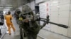 South Korean army soldiers aim their weapons during an anti-terror drill as part of Ulchi Freedom Guardian exercise, at Sadang Subway Station in Seoul, South Korea, Wednesday, Aug. 19, 2015.