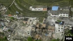 Gempa bumi yang terjadi di China pada 2013, sebagai ilustrasi. (Foto: VOA)