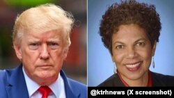 নব-নির্বাচিত প্রেসিডেন্ট ডলান্ড ট্রাম্প এবং ওয়াশিংটন ডিসট্রিক্ট জাজ তানিয়া চুটকান।