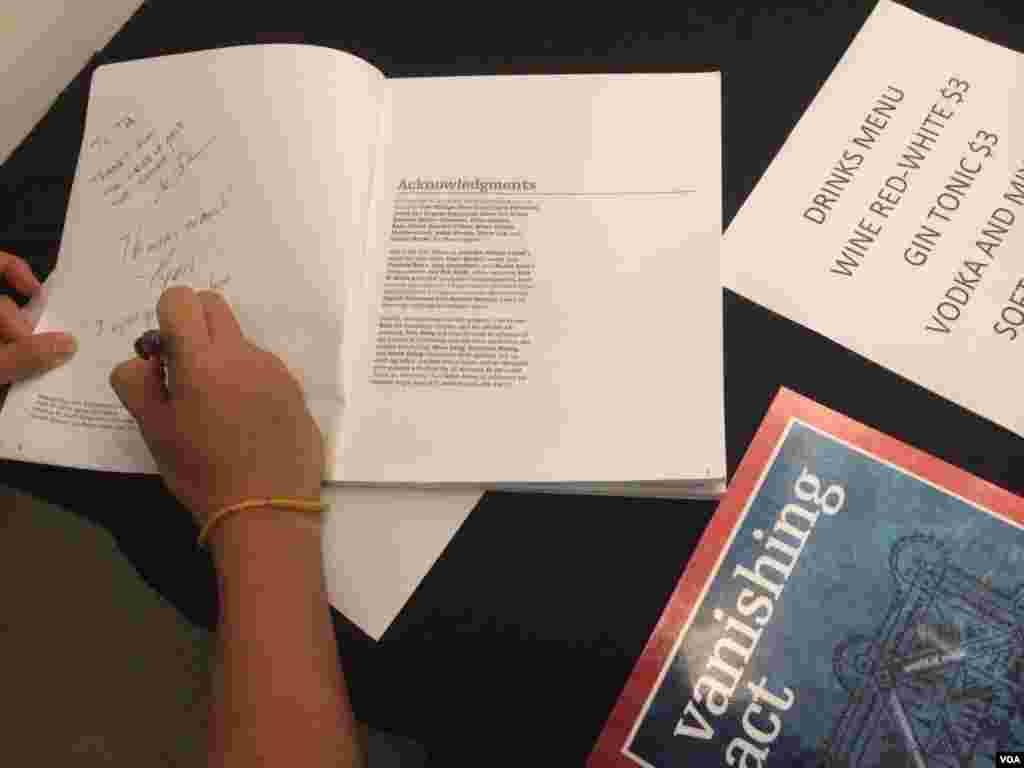 Book signing at ‘Meta House’ gallery in Phnom Penh. 