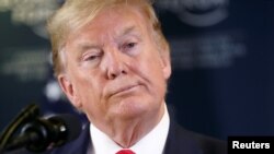 도널드 트럼프 미국 대통령이 22일 스위스에서 열린 세계경제포럼(WEF·다보스포럼)에 참석했다.