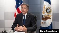 토니 블링컨 미국 국무장관이 7일 '다자주의'를 주제로 열린 유엔 안보리 화상회의에서 연설했다.