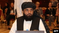 سهیل شاهین سخنگوی گروه طالبان در دوحه پایتخت قطر است