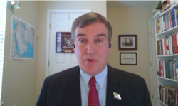 前特朗普政府国家安全事务副助理的弗莱兹(Fred Fleitz)（传统基金会2020年5月5日视频截图）