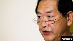 North Korea's ambassador to the United Nations, Han Tae Song, attends an interview with Reuters at the Permanent Mission of North Korea in Geneva, Switzerland, Nov. 17, 2017.