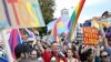 Participants are seen during the first gay pride parade in Sarajevo, Bosnia and Herzegovina September 8, 2019. REUTERS/Dado Ruvic