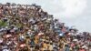 Para pengungsi Rohingya memperingati dua tahun eksodus ke kamp pengungsi Kutupalong di Cox’s Bazar, Bangladesh, 25 Agustus 2019.