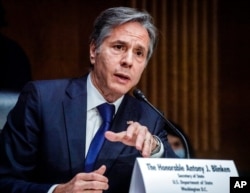 토니 블링컨 미국 국무장관이 지난해 9월 상원 외교위 청문회에 출석했다.
