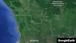 La frontière entre la RDC et l'Angola.