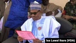 Shugaban Najeriya yayin kaddamar da tashar tekun kan tudu