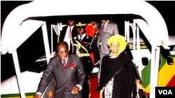 President Mugabe and First Lady Grace (file photo)