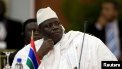 FILE - Gambia's President Yahya Jammeh attends the plenary session of the Africa-South America Summit on Margarita Island, Sept. 27, 2009.