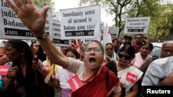 عکس آرشیوی از تجمعی اعتراضی در دهلی نو 