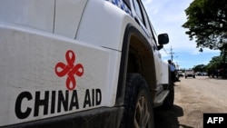 FILE - A police patrol car provided with aid from the Chinese government is seen in Honiara, capital of the Solomon Islands, April 18, 2024. 
