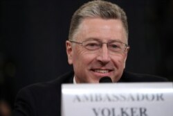 Kurt Volker, Mantan Utusan Khusus Amerika untuk Ukraina, saat bersaksi di gedung Capitol, Washington, D.C., 19 November 2019.