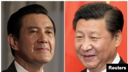 Presiden Taiwan Ma Ying-jeou (kiri) dan Presiden China Xi Jinping (Foto: dok).