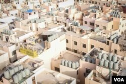 The newly designed camp must balance efforts to remain loyal to the former layout with security requirements imposed by the Lebanese government in the wake of 2007's clashes. (John Owens for VOA)