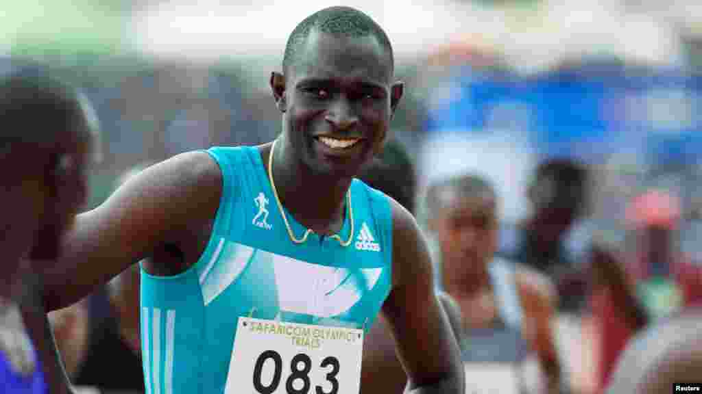 David Lekuta Rudisha 27 ans, un athlète kényan spécialiste du 800 mètres, il a remporté une médaille d'or dans les jeux olympiques à l'ondres en 2012.