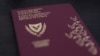 This photo taken on Oct. 12, 2019, shows a Cypriot passport.
