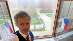 FILE - Milos Vystrcil, Czech Senate president, in a photo taken from his office Oct. 28th, 2021. (Milos Vystrcil Twitter account)