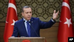 Presiden Turki Recep Tayyip Erdogandi Istana Presiden, Ankara (Foto: dok).