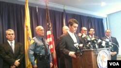 U.S. Immigration and Customs Enforcement (ICE) Director John Morton helped to oversee the multi-agency effort to put the international car theft ring out of business, May 23, 2012. (A. Phillips/VOA).