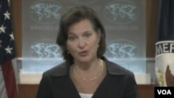 国务院发言人努兰(美国之音视频截图)