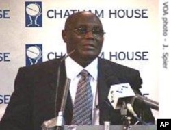 Former Nigerian vice president Atiku Abubakar of the Action Congress party