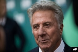 Actor Dustin Hoffman poses for photographers upon arrival at the premiere of the film 'The Meyerowitz Stories' during the London Film Festival in London, Oct. 6, 2017.