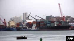 Des cargos au port de Durban, en Afrique du Sud, le 25 mars 2013.