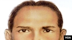 Sketsa tersangka teroris Indonesia, Umar Patek, yang kini berada dalam tahanan polisi Pakistan.