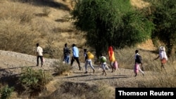 에티오피아에서 내전을 피해 탈출한 난민들이 수단 접경을 따라 이동하고 있다.