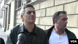 Niyaməddin Əhmədov və Əli Kərimli 19 oktyabrf aksiyası zamanı