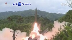 VOA60 DUNIYA: A Koriya Ta Arewa, Gwanmatin Pyongyang Ta Ce Ta Yi Nasarar Harba Makamai Masu Linzami Daga Jirgin Kasa A Karon Farko