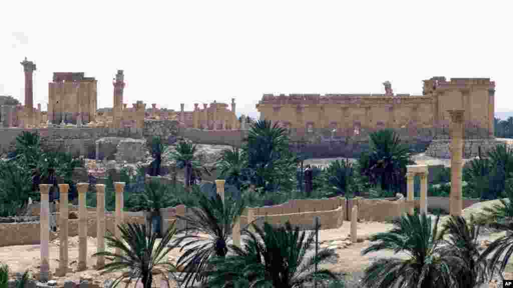 This photo released on Sunday, May 17, 2015, by the Syrian official news agency SANA, shows the general view of the ancient Roman city of Palmyra, northeast of Damascus, Syria.