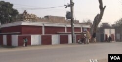 A school is guarded in Pakistan's Khyber Pakhtunkhwa province.